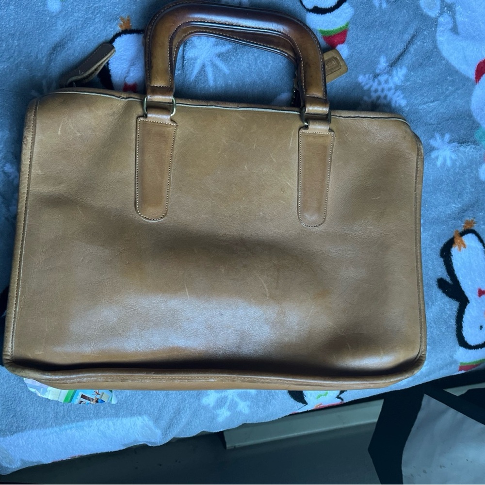 Coach Tan Leather Bag - Picture 6 of 7